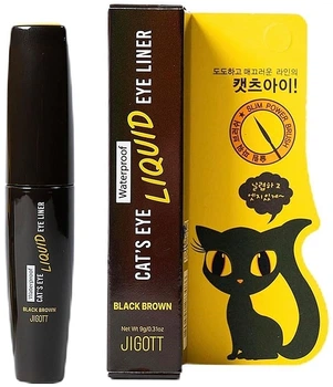 Підводка для очей - Jigott Cat's Eye Waterproof Liquid Eye Liner Black Brown (1316896-547360534-2)