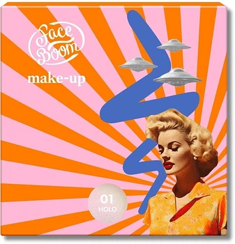 Голографічний хайлайтер для обличчя та тіла - FaceBoom Make-Up Baked Highlighter 01 - Holo (1325262-537710889-2)