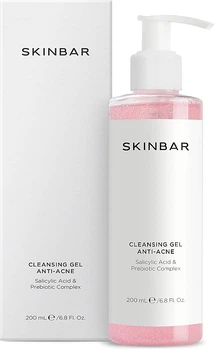 Гель для лица антиакне с салициловой кислотой и комплексом пребиотиков - SKINBAR Salicylic Acid & Prebiotic Complex Cleansing Gel 200ml (1301181-1988584881-2)