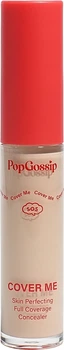 Высокопигментированный стойкий консилер для лица - Pop Gossip Cover Me Skin Perfecting Full Coverage Concealer E01 - Light Porcelain (1334541-708474118-2)
