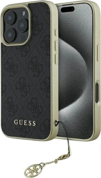 Панель Guess 4G Charms Collection для Apple iPhone 16 Pro Max Black (GUHCP16XGF4GGR)