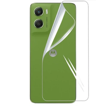 Противоударная гидрогелевая пленка Hydrogel Film для Motorola Moto G06 на заднюю панель, Transparent