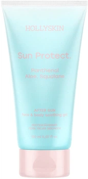 Заспокійливий гель після засмаги з алое вера і пантенолом Hollyskin Sun Protect After Sun Face&Body Soothing Gel 150 мл
