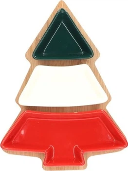 Zestaw do serwowania Homla Troel w ksztaŁcie choinki 27.5 x 20.5 cm (5902869982754)