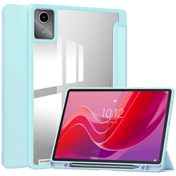 Чохол TPUCristal Pen holder Lenovo Tab M11 Xiaoxin Pad 2024 11 Голубий