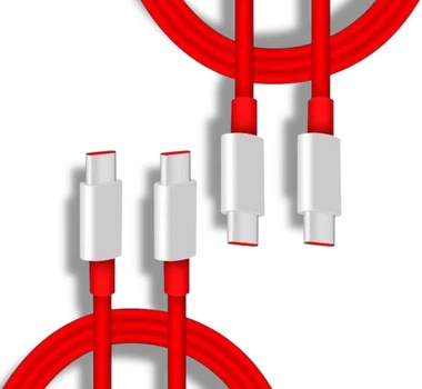 Кабель 2шт CDK Warp Fast Charge 65W / 6A 1m Type-C на Type-C (C202A) для OnePLus (012553) (red)