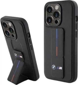 Etui BMW Grip Hot Stamp do Apple iPhone 15 Pro Max Black (BMHCP15X22GSLK)