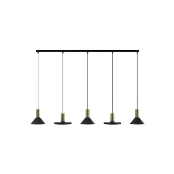 Люстра Nowodvorski 8032 HERMANOS V BLACK/SOLID BRASS