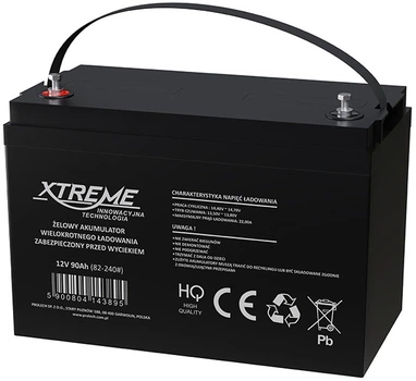 Акумуляторна батарея гелієва XTREME 82-240# 12V-90Ah 215 x 170 x 330 мм (5900804143895)