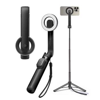 Штатив (Трипод) Spigen S571W Bluetooth Selfie Stick Tripod with MagSafe (62 см), Black (AMP07656) 5054534