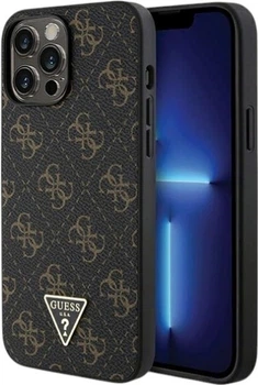 Панель Guess 4G Triangle Metal Logo для Apple iPhone 14 Pro Black (GUHCP14LPG4GPK)