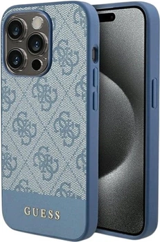 Панель Guess 4G Stripe Collection для Apple iPhone 15 Pro Blue (GUHCP15LG4GLBL)