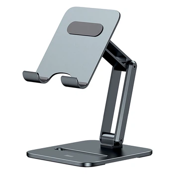 Підставка для планшета настільна Baseus Desktop Biaxial Foldable Metal Stand (4,7"-13", Алюміній). Grey