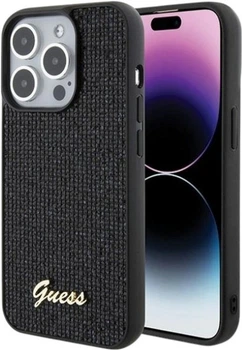Панель Guess Disco Metal Script для Apple iPhone 15 Pro Black (GUHCP15LPMSDGSK)