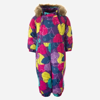 Детский зимний слитный комбинезон для мальчика Huppa Keira 31920030-14753 104 см Разноцветный (4741632018778)