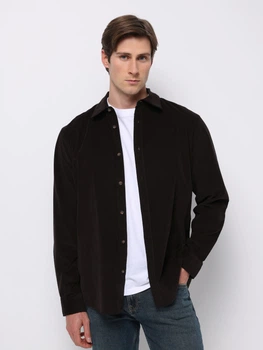 Сорочка вельветова чоловіча Colin's CL1077641DBR L Dark brown (8684890015225)