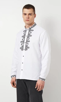 Вишиванка чоловіча vishivano4ka 3146-5 46 біла