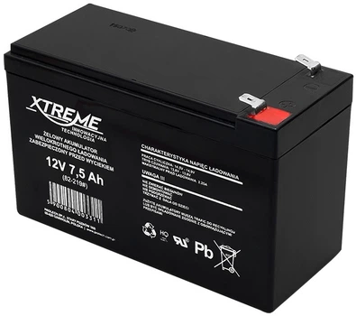 Акумуляторна батарея гелієва XTREME 82-219# 12V 7.5Ah 150 x 100 x 65 мм (5900804003311)
