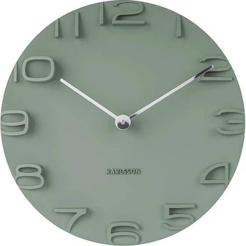 Zegar ścienny Karlsson Edge 42 cm Ciemnozielony (8714302686689)