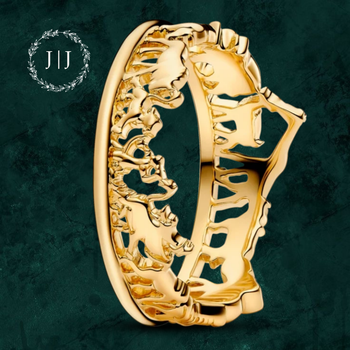 Серебряное кольцо «Король Лев» Пандора Pandora 163362C00 с покрытием 14к золотом 15