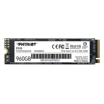 SSD Patriot P310 M.2 NVMe PCIe 3.0 x4 3D NAND TLC 960 ГБ(LM_78AE698BBB85)
