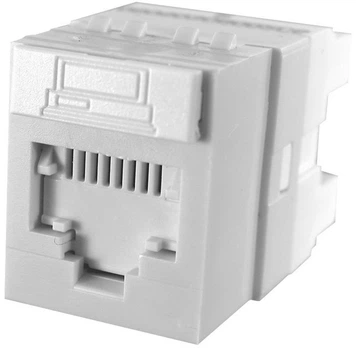 Сетевой модуль Keystone Molex RJ-45 UTP Cat.6, белый