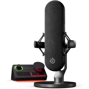 Конденсаторный микрофон для стриминга и подкастов с XLR подключением, кардиоидный, черный, 230×130×110 мм