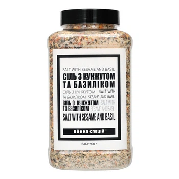 Соль с кунжутом и базиликом, 900 г, 20 шт