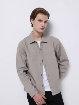 Сорочка бавовняна чоловіча Colin's CL1075308BEI XL Beige (8684112933085)