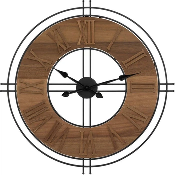 Zegar ścienny Atmosphera Dorian loft 65 cm Brązowy (3560232804021)