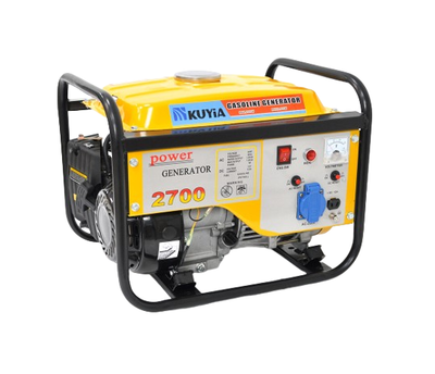 Генератор бензиновый 1-фазный Kuyia TM1000CL 1kW 240V бак 5.2 л ручной пуск Желтый