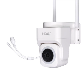 Камера розумна WiFi MOES 3MP HD Outdoor IP65, автостеження, нічне бачення, Tuya, Smart Life