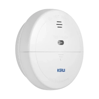 Детектор дыма KERUI S20, датчик огня, пожарная сигнализация 80dB, совместимый с системами 433МГц.