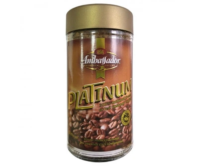 Кофе растворимый сублимированный «Platinum», 190 g ТМ TM Ambassador