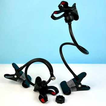 Гибкий держатель для телефона Clip Stand LR 01 Metal (крепление-прищепка)