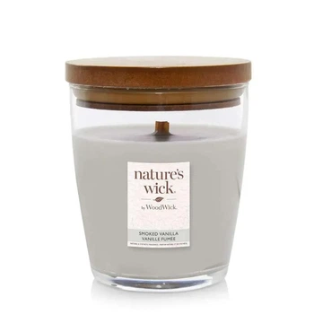 Ароматическая свеча с ароматом дымной ванили Woodwick Nature's Wick Smoked Vanilla 284 г