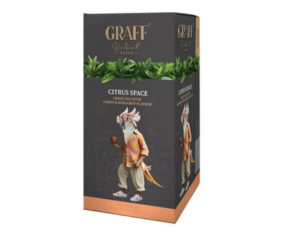 Чай зеленый в пакетиках 20 шт Citrus space / Цитрусовый космос Graff 30 г