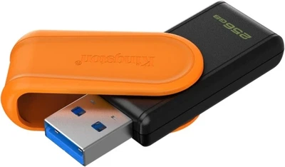 Флеш накопичувач USB 256Gb Kingston DataTraveler Exodia S, Black/Orange, USB 3.2 Gen 1 (DTXS/256GB)