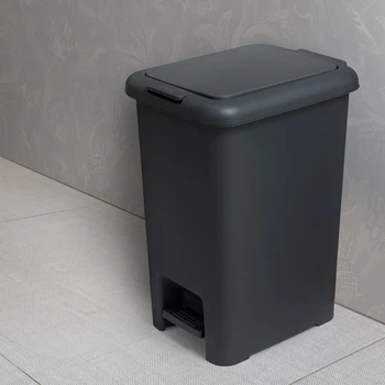 Відро для сміття MBM HOME з кришкою і педаллю BIN-01 20L ANTHRACITE Антрацитове