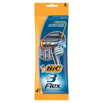 Набор бритв без сменных картриджей Flex 3 BIC 4 шт (3086123242524)