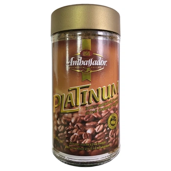 Кава розчинна сублімована Platinum Ambassador 190 г (8718868866875)