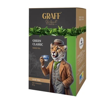 Чай байховий зелений Green Classic / Класичний зелений Graff 80 г (4820279611921)
