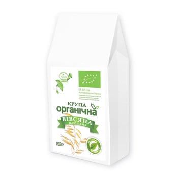Крупа вівсяна плющена органічна 500 г (4820094532166)