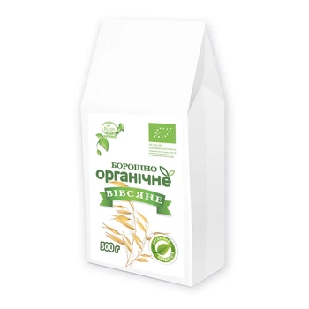 Борошно вівсяне органічне 500 г (4820094532210)