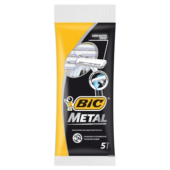 Набор бритв без сменных картриджей Metal BIC 5 шт (3086125705416)