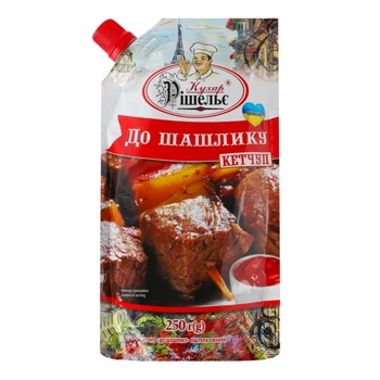 Кетчуп До шашлику дой-пак 250 г Кухар Рішельє (4820166616671)
