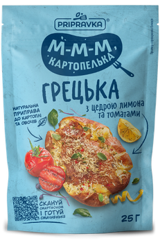 Натуральна приправа Грецька М-м-м картопелька Приправка 25 г (4820195513262)