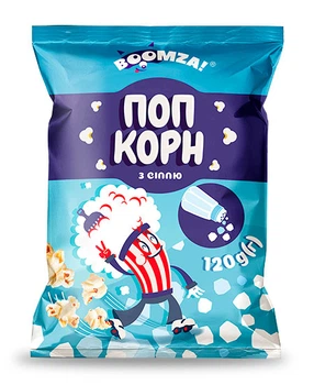 Попкорн пакет з сіллю Boomza 120 г (4820196731955)