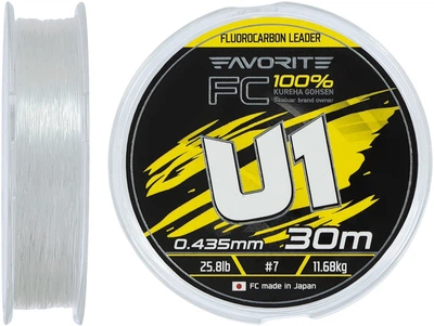 Флюорокарбон Favorite U1 FC 30 м #7.0/0.435 мм 25.8lb/11.68 кг (16931219)