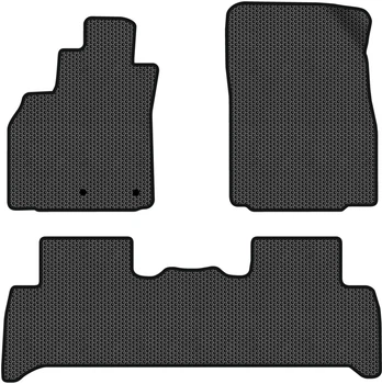 EVA килимки EVAtech в салон авто для Renault Grand Scenic (III) 7 seats (non-moving armrest) MT 2009-2015 3 покоління Minivan EU Чорний кант (RT13457ZB3RN2SBB)